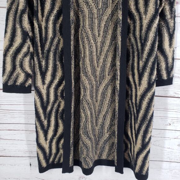 Chico's Women's Knit Wool Mohair Blend Open Front Cardigan Size 0 - Picture 4 of 12